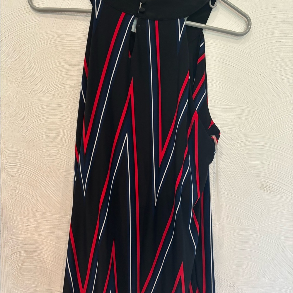 INC International Concepts Black Dress with Red and White Accents